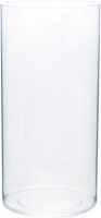 Flower Vase Acrylic Cylinder - Decorative Centerpiece for Home or Wedding - Non Breakable Plastic, 5"X10" Tall Round - Clear