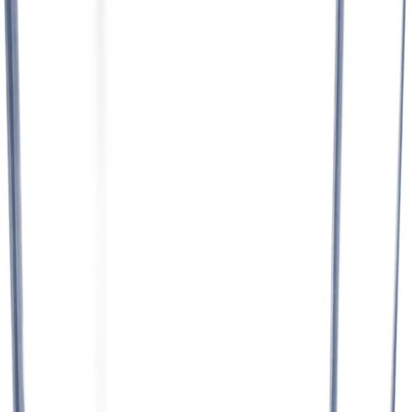 Flower Vase Acrylic Tall Rectangle - Decorative Centerpiece for Home or Wedding - Non Breakable Plastic, 5" X10 - Clear