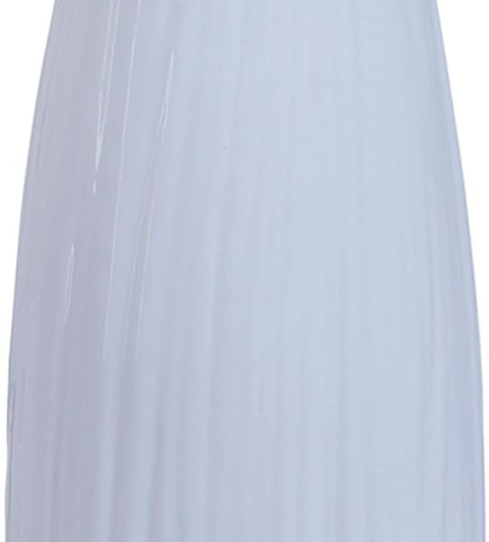 Simple Ceramic Vase, Modern Home Decor and Floral Arrangements, White Vases for Mantle Entryway Table Shelf Fireplace Bedroom Kitchen