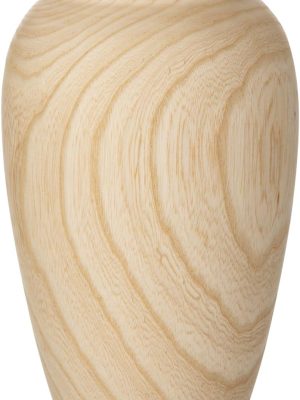 10" Tall Handmade Wooden Flower Vase, Large Wood Vase Decoration for Flower Arrangement Home Decoration