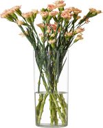 Flower Vase Acrylic Cylinder,7.86" Tall Clear Vase for Centerpieces,Wedding Decorative,Home Décor, Non Breakable Plastic, 3.94" x 7.86" Tall Round - Clear