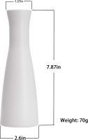 Tall Conic Composite Plastics Flower Vase, Small Bud Decorative Floral Vase Home Decor Centerpieces, Arranging Bouquets, Connected Tubes (Wide Caliber)