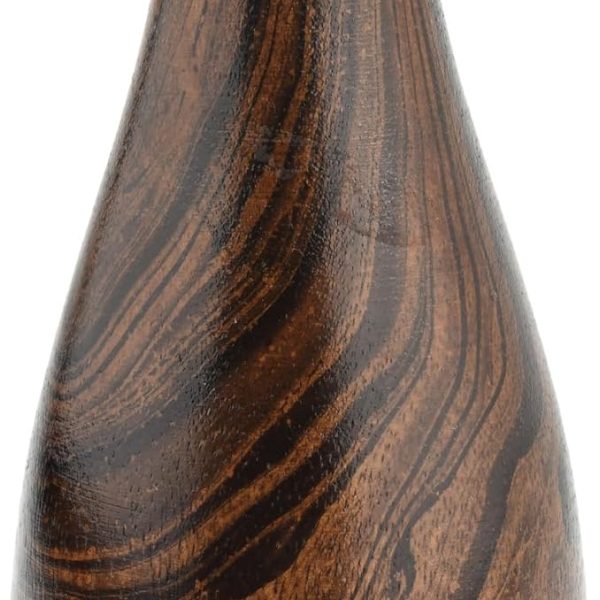 Artistic Grain Pattern Natural Mango Tree Wood Flower Vase | Mango Tree Wood Flower Vase | Handmade Home Office Table Vase| Flower Vases Decorative for Living Room (1PCS)
