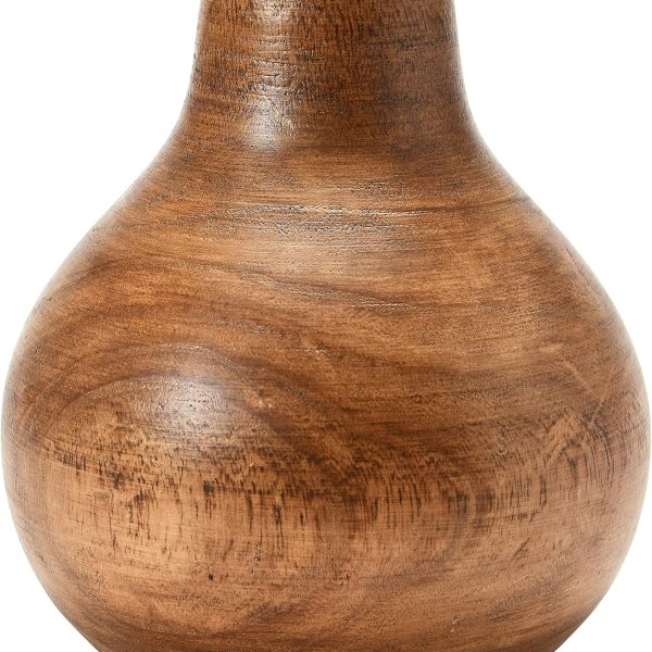 Paulownia Wood Vase, Brown