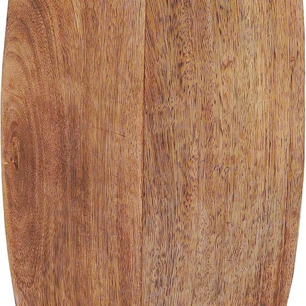 Large Wood Vase - Manas Style with Medium Burnt Finish | 12" x 3.5" x 3.5" | Wooden Vases for Home Decor | Decorative Rustic Natural Mango Wood Vases | Elegant Wood Flower & Bud Vase